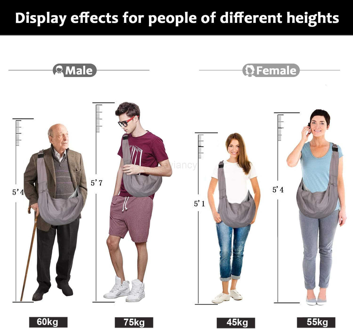 Pet Sling Carrier Pet Sling Carrier Bag SafeFit 1015lb CatsDogs Comfortable Adjustable Perfect for Daily Walk Outdoor Activity and Weekend AdventureW2