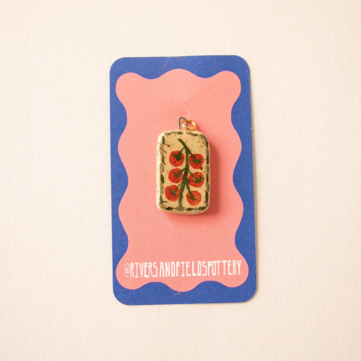 New Fashion Simple Elegant Oval Series Tomato Flower Pendant DIY Copper Plated 14K Gold Color Retention