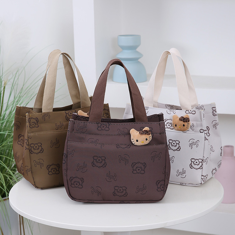 New Large Capacity Handbag For Men Free Shipping And Women Fashion Corduroy Mommy Outing Student Designer Bag Lunch Bag Simple Work Luxury Bag Cloth B