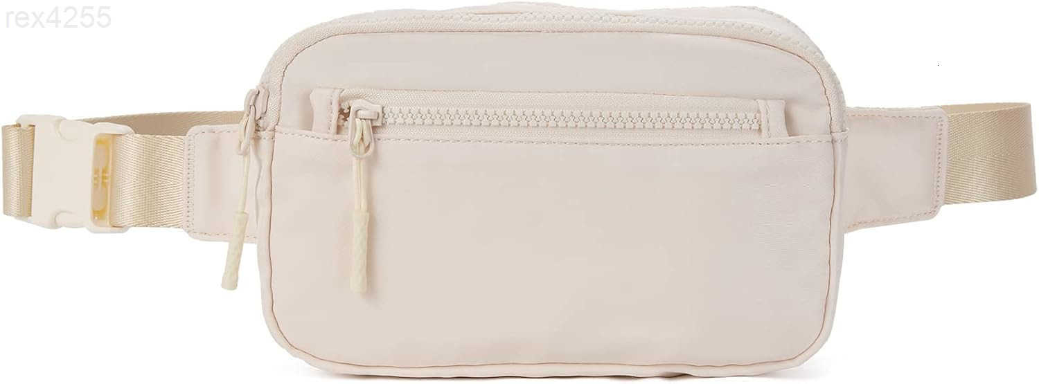 Fanny Packs for Women Men Fashionable Cross Body Belt Bag with Adjustable Straps BeigeW250912