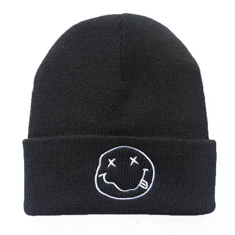 Smiling broidered Knitted Hat Cycling Mens and Wens Warm Knitted Hat Sports Cold Hat G250910