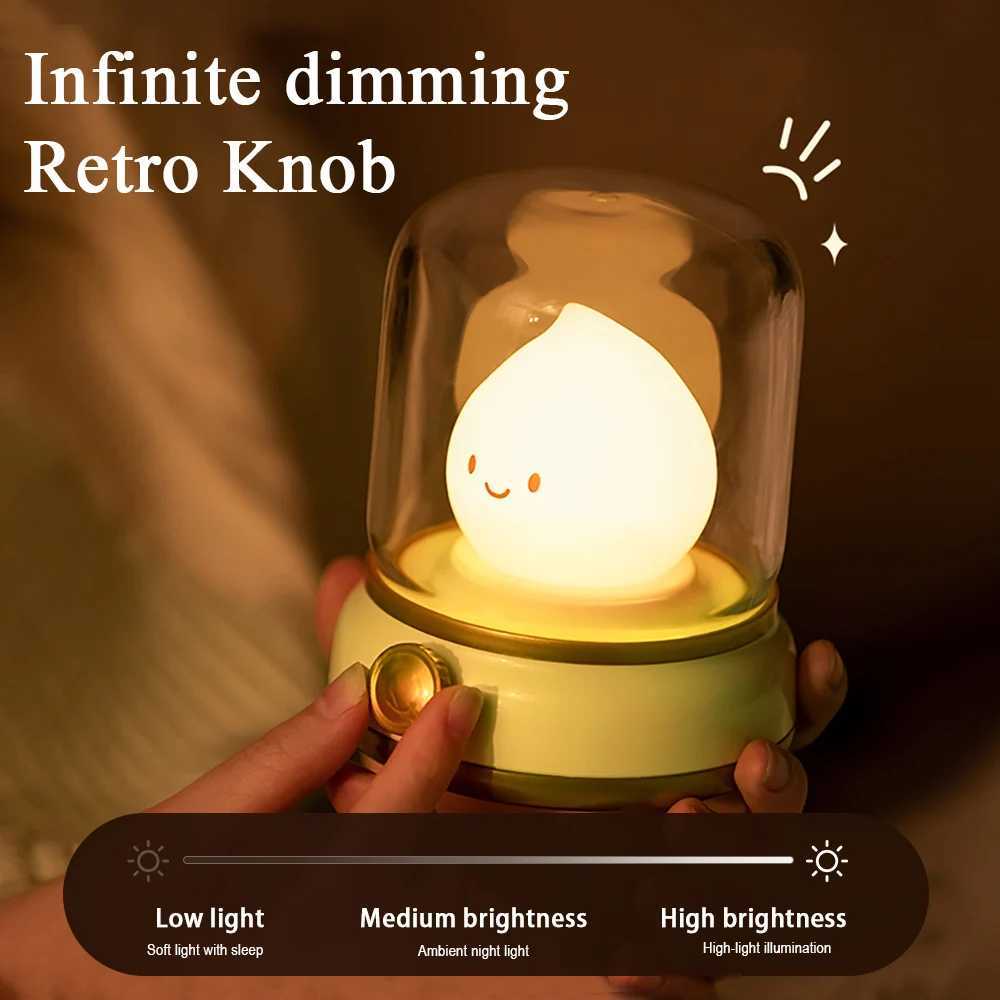 Flameless Candles Night Light Cute Capybara Kerosene Sleeping Nightlights Dimmable 2 Lighting Modes Bedside Lamp For Kid Bedroom C250912
