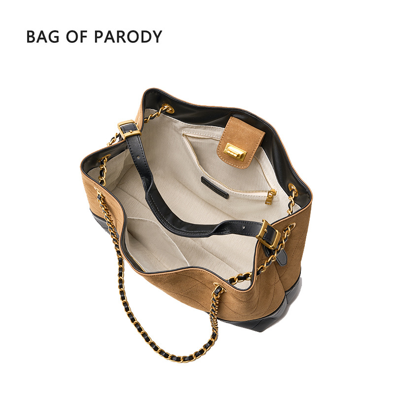 Bag For Parody Free shipping designer bags for womens Shoulder bags brown New large capacity diamond patterned embroidered vintage tote bag