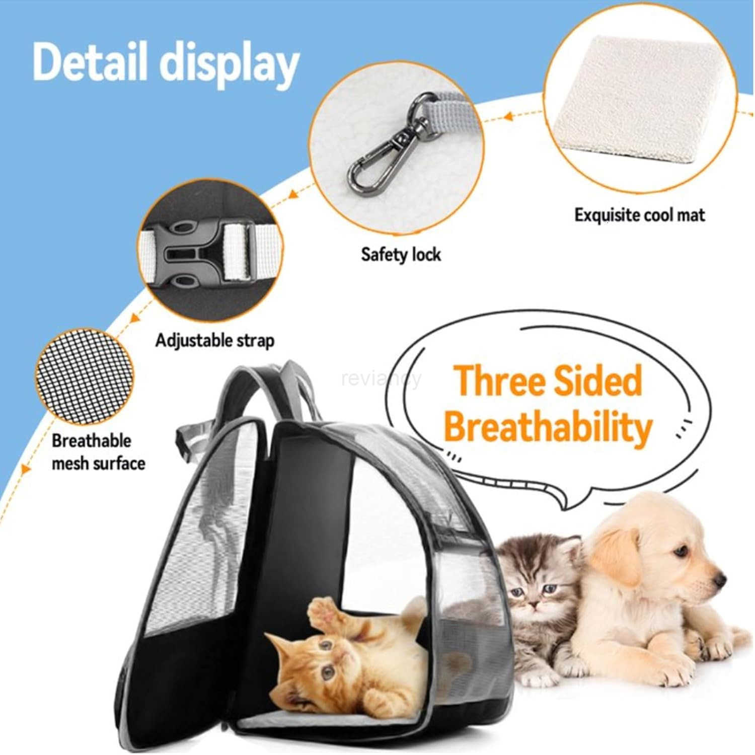 Cat Backpacks Carrier Backpack for Cats to Carry Airline Approved Pet Carriers for Small Dogs Dog Travel Backpack Carrier Kitten Backpack Carrier for 
