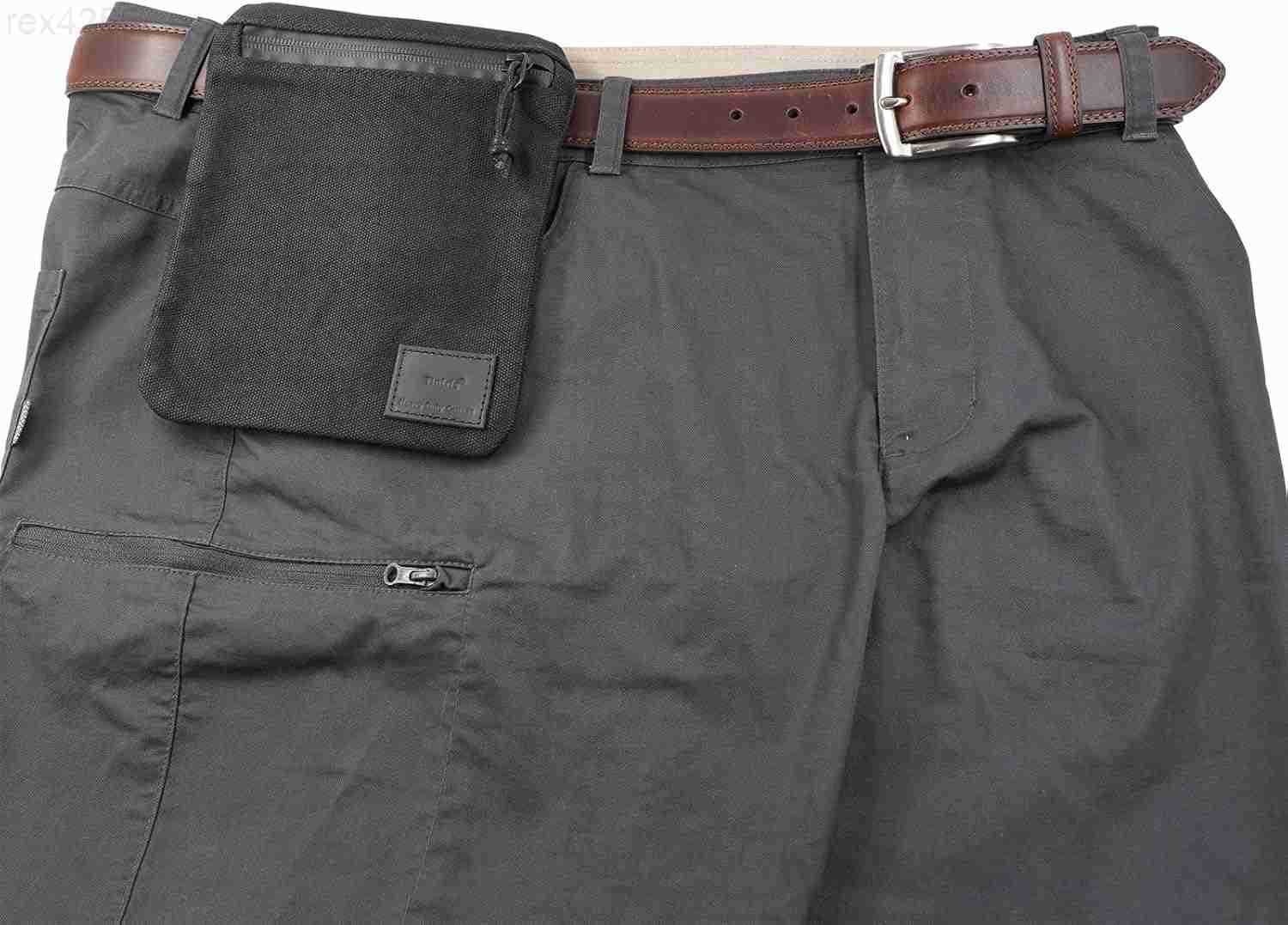 Belt Pouch for Men Women YKK Zippers EDC Belt Pouch Bag Waist Pack for Hiking Traveling Outdoors Water Resistant Tough Waxed Canvas BlackW250912