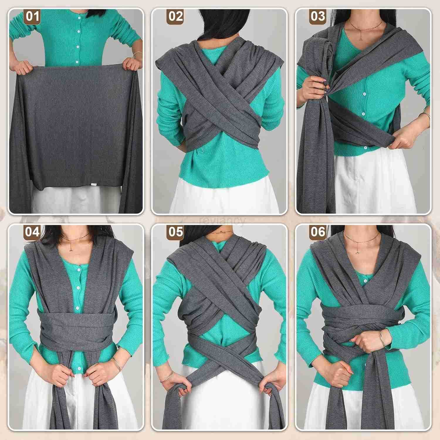 Cat Sling Carriers Front Facing Dog Sling Cat Wrap Carrier Chest Hands Free Size Adjustable Soft Cotton Swaddle Bag for OutdoorGreyW250912