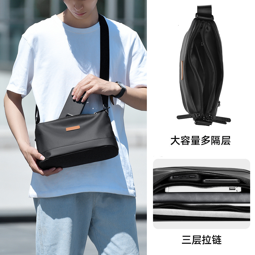 Free Shipping Men S Crossbody Bag Korean Style Trendy Shoulder Luxury Bag Designer Bag Bag Waterproof Multi Compartment Large Capacity Multi Compartme