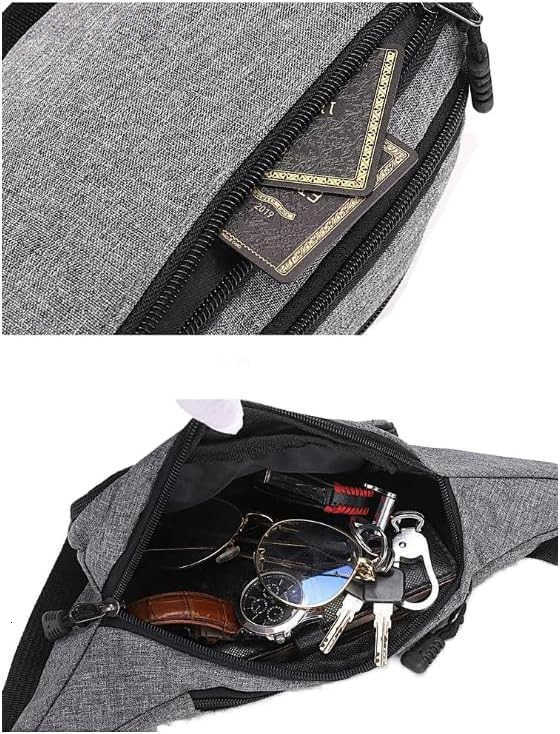 Large Fanny Pack for Women Men Gifts for Enjoy Sports Traveling Workout Casual HandsFree crossbody bags Navy BlueW250912