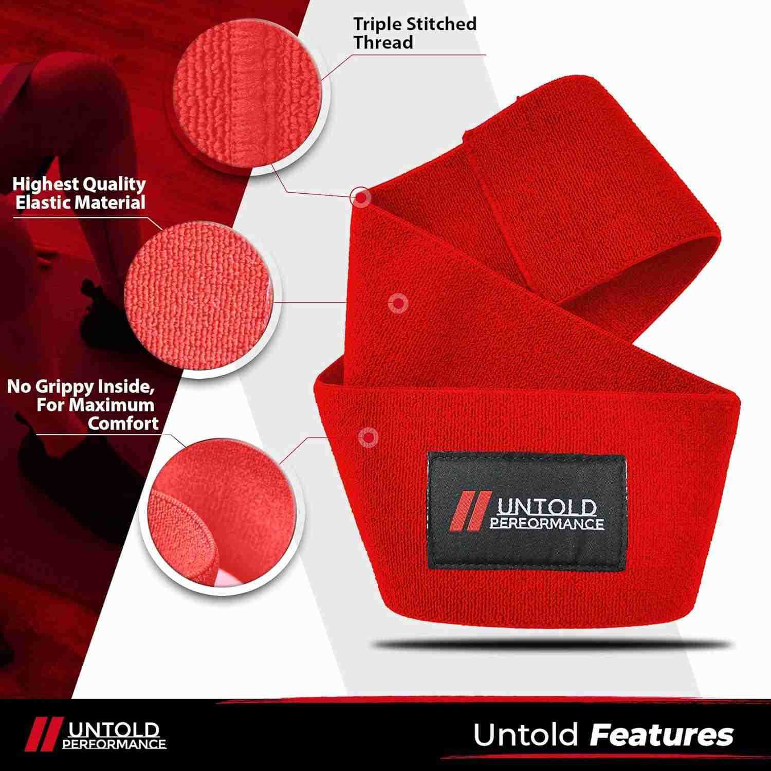 Heavy Resistance Bands Hip Bands for Working Out Premium Exercise Bands Resistance Durable Resistance Bands for Strength Flexibility Glute Workouts W2