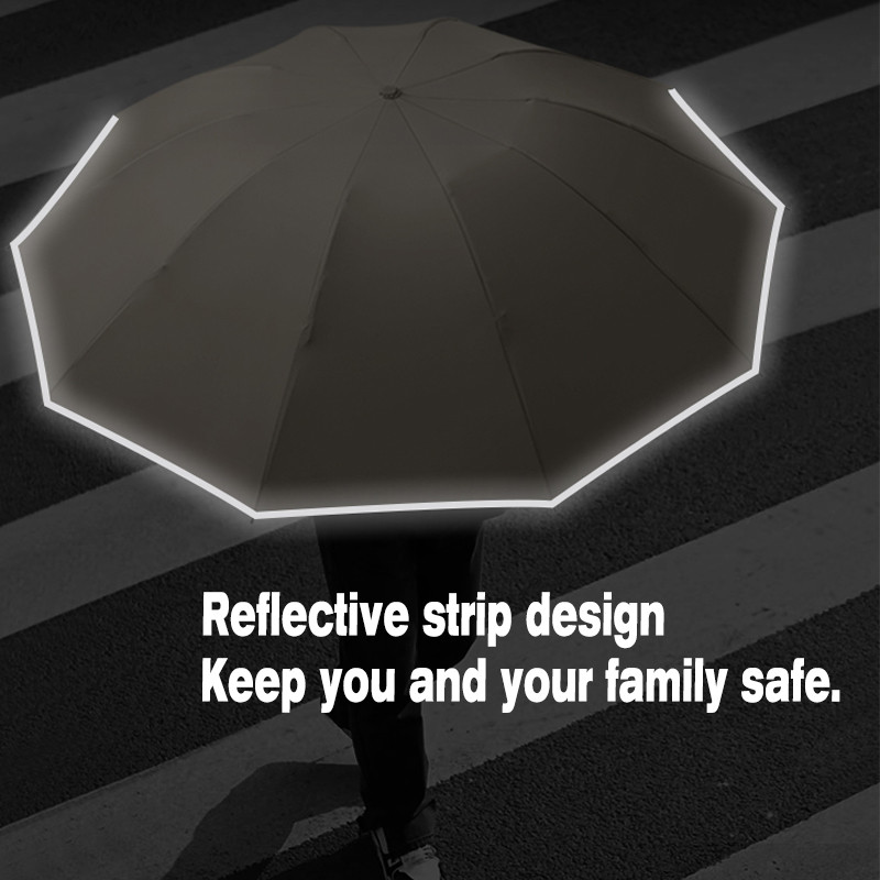 Ring buckle umbrella automatic men's business ladies folding sun protection, UV protection, sun protection, students travel to work short umbrell