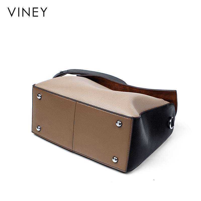 VINEY Women's 2025 New Crossbody Large Capacity Hot-Selling Fashion Hand-Held Genuine Leather Shoulder Bag