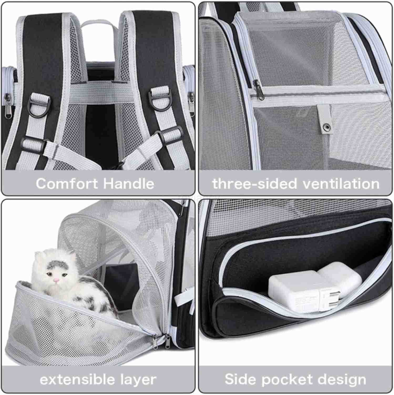 Cat Backpacks Carrier Backpack for Cats to Carry Airline Approved Pet Carriers for Small Dogs Dog Travel Backpack Carrier Kitten Backpack Carrier for 