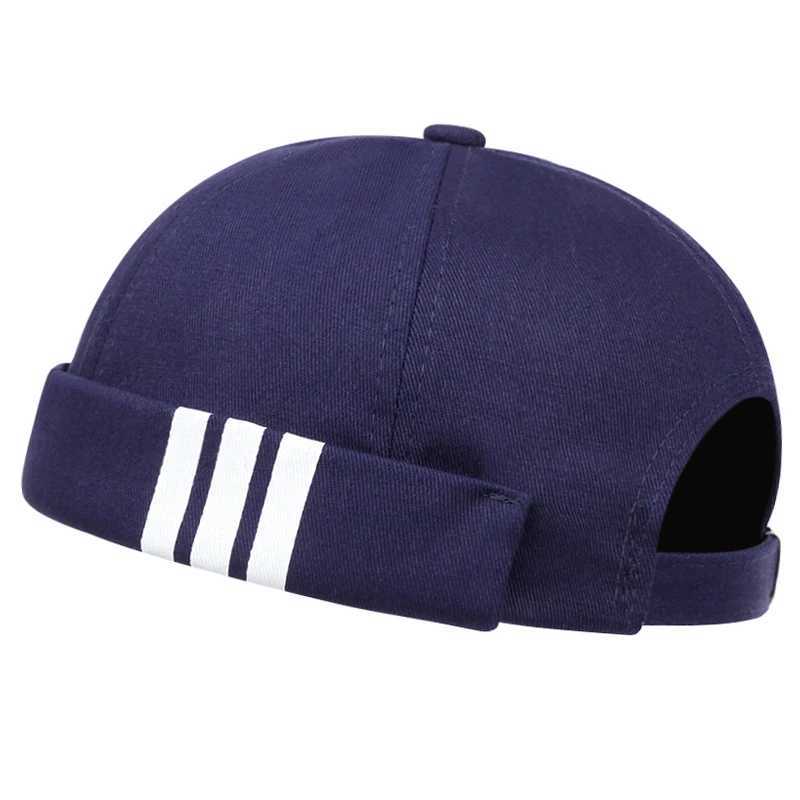 2024 New Fashion Stripe Printing High Quality Beanie Hat Retro Sailor Hats Outdoor Sun Men Wan Adjustab Fishing G250910