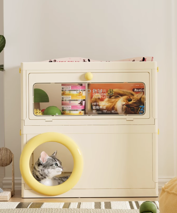 Ergonomic Cat Nap Pod: Multi-functional Pet Home w/Scratch Surface