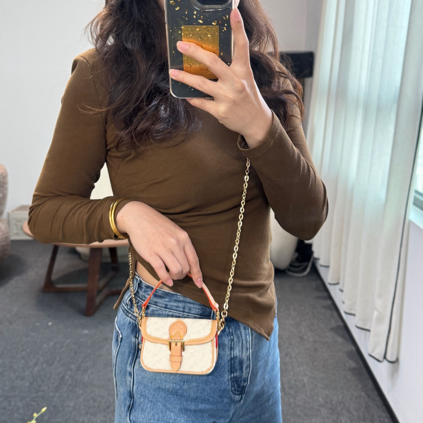 Designer Luxury mini Bag new genuine leather small chain single-shoulder bag high-quality Bag Chain Keychain classic crossbody bag