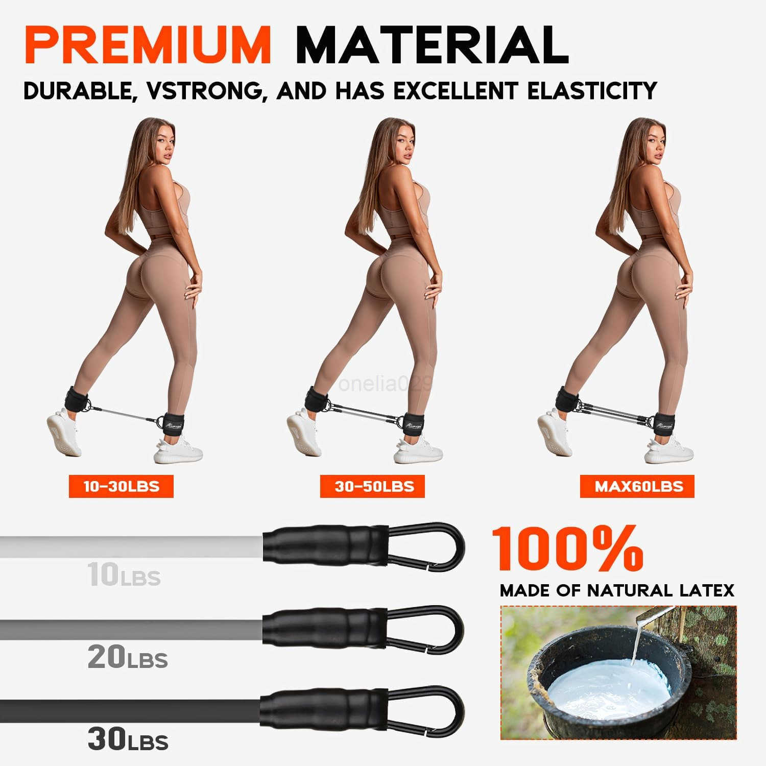 Ankle Resistance Bands Ankle Bands for Working Out with Cuffs Resistance Bands for Leg Butt Training Workout Equipment for Kickbacks Hip Gluteus Train