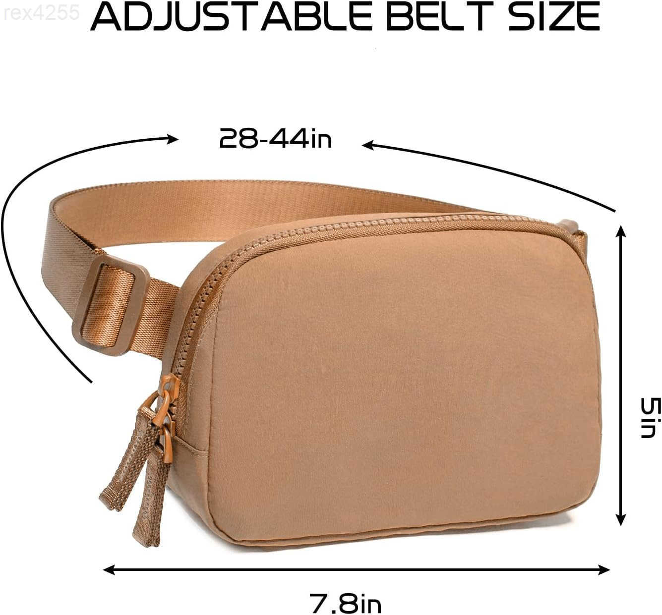 Bag for Women TwoWay Zipper Cross Body Fanny Pack Fashion Waist Packs Everywhere Belt Bag with Adjustable Strap Gifts for Teen Girls Women Men WhiteW2