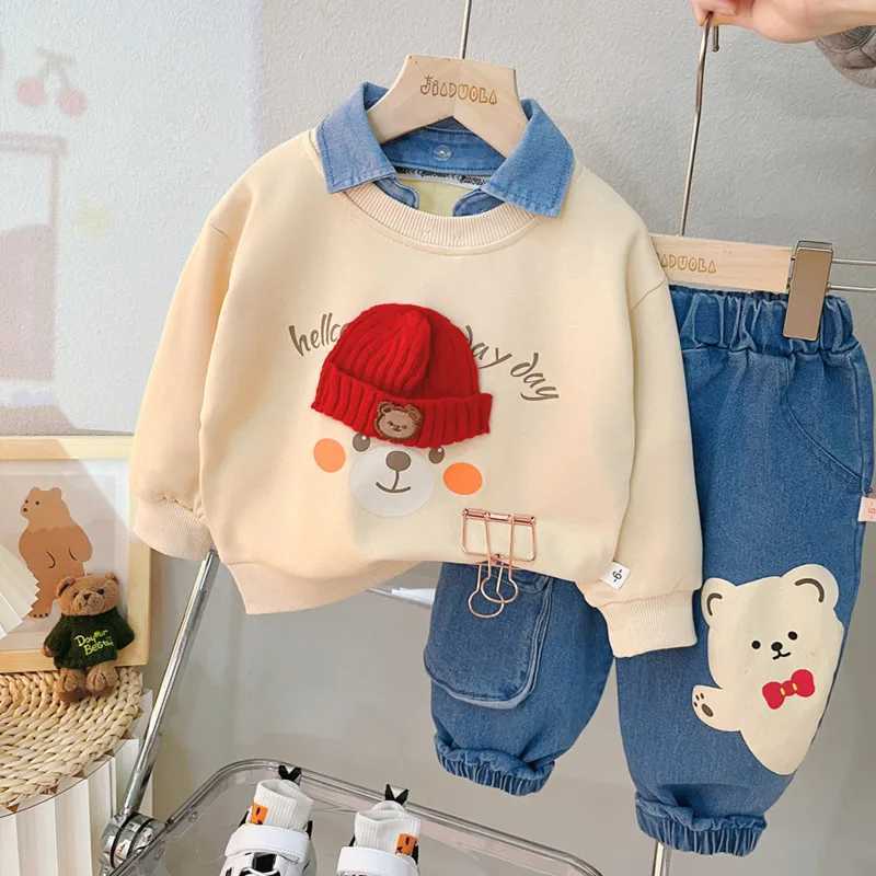 New Spring Autumn Baby Girl Clothes Suit Boys Outfits Children Fashion TShirt Pants 2PcsSets Toddler Costume Kids Tracksuits C250912