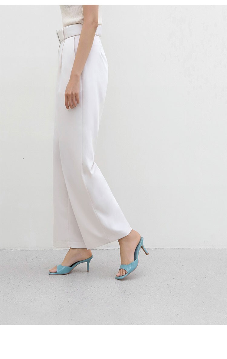 2025 Autumn New Lacquer High Heels Light Luxury Sexy British Square Toe Thin Heels Women's High Heels Designer Single Shoes