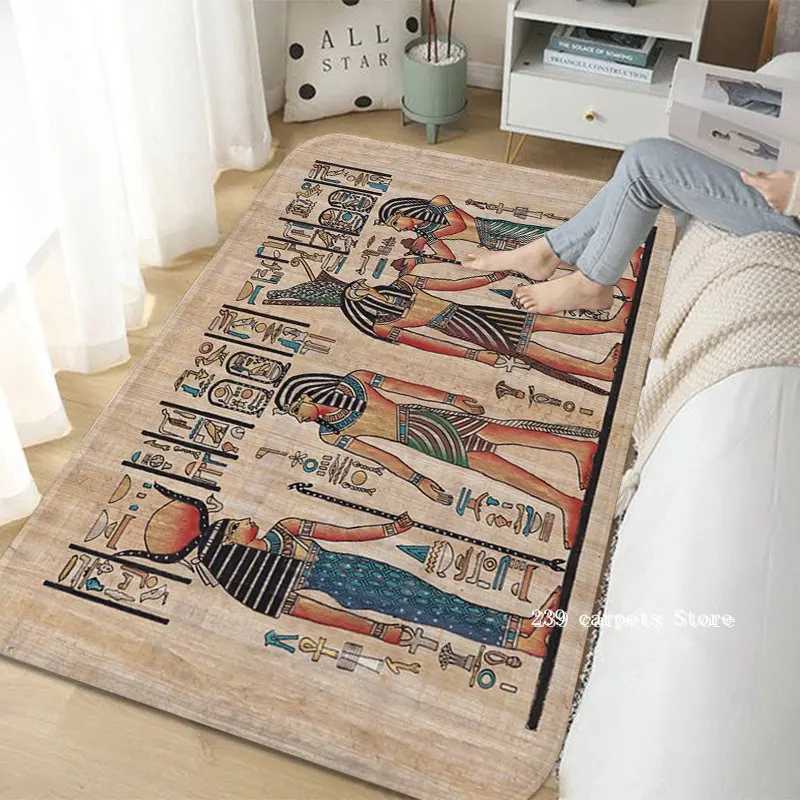 Ancient Egypt Print Hallway Carpet Nordic Style Home Doormat BathroomToilet Mats Bedroom Modern Home Decor C250912