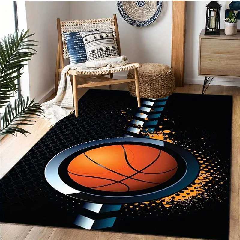 Basketball Rug Sports Fan Gift Bedroom Decor Playroom Accessories basketball carpet C250912