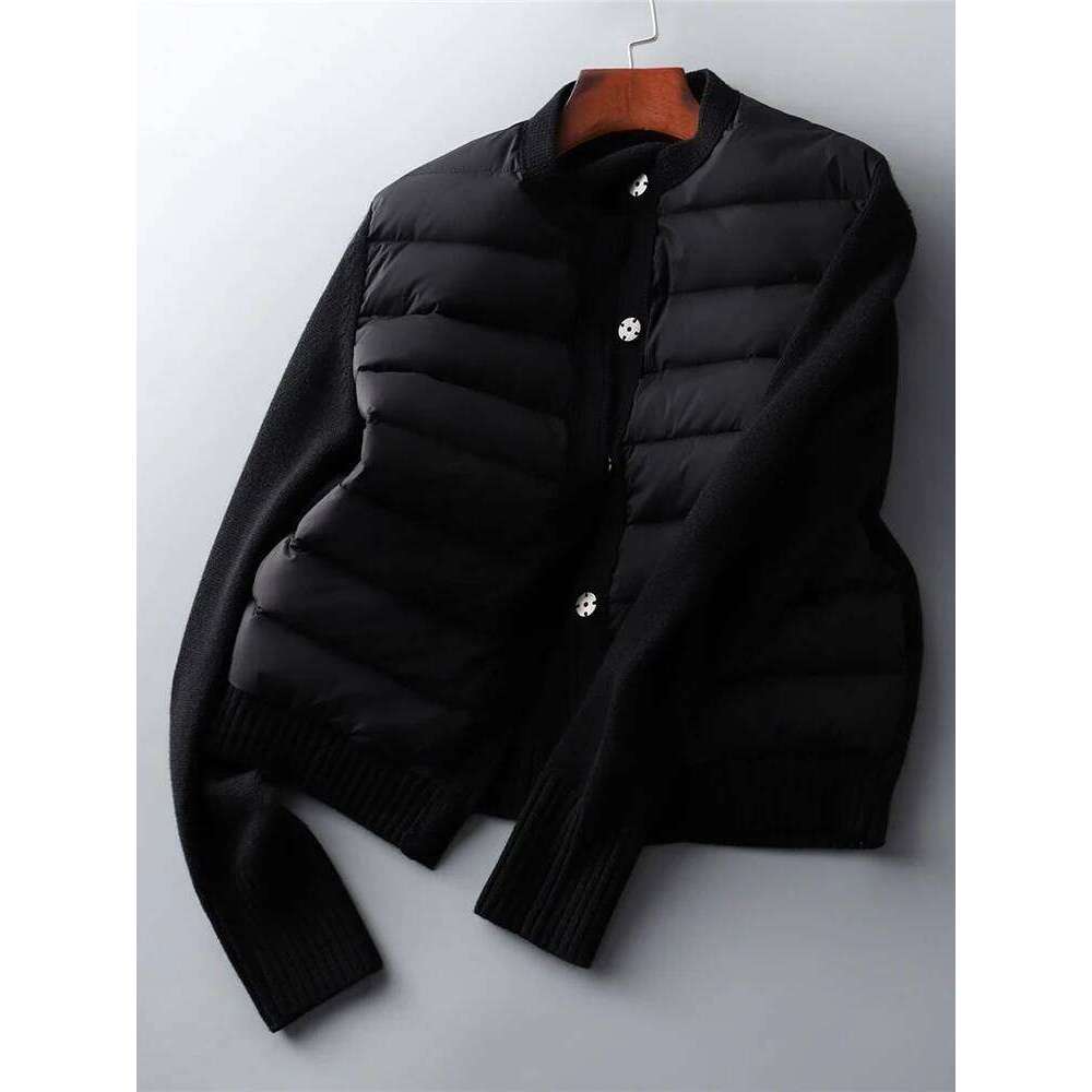 2025 Winter Sweater Patchwork Parka Women's Down Jackets Ultra Light Warm Casual Coat Female Puffer Jacket Oversized Outerwear