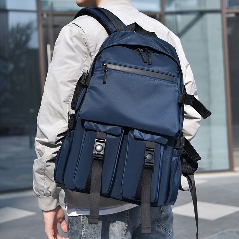 Backpack Men S New Fashion Trendy Casual Free Shipping Designer Bag College Student Bag Luxury Bag Men S Commuting Large Capacity Travel Computer Back