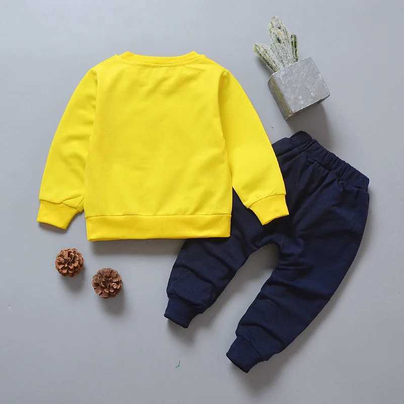 New Spring Autumn Baby Girl Clothes Children Casual TShirt Pants 2PcsSets Toddler Costume Kids Boys Outfits Infant Tracksuits C250912