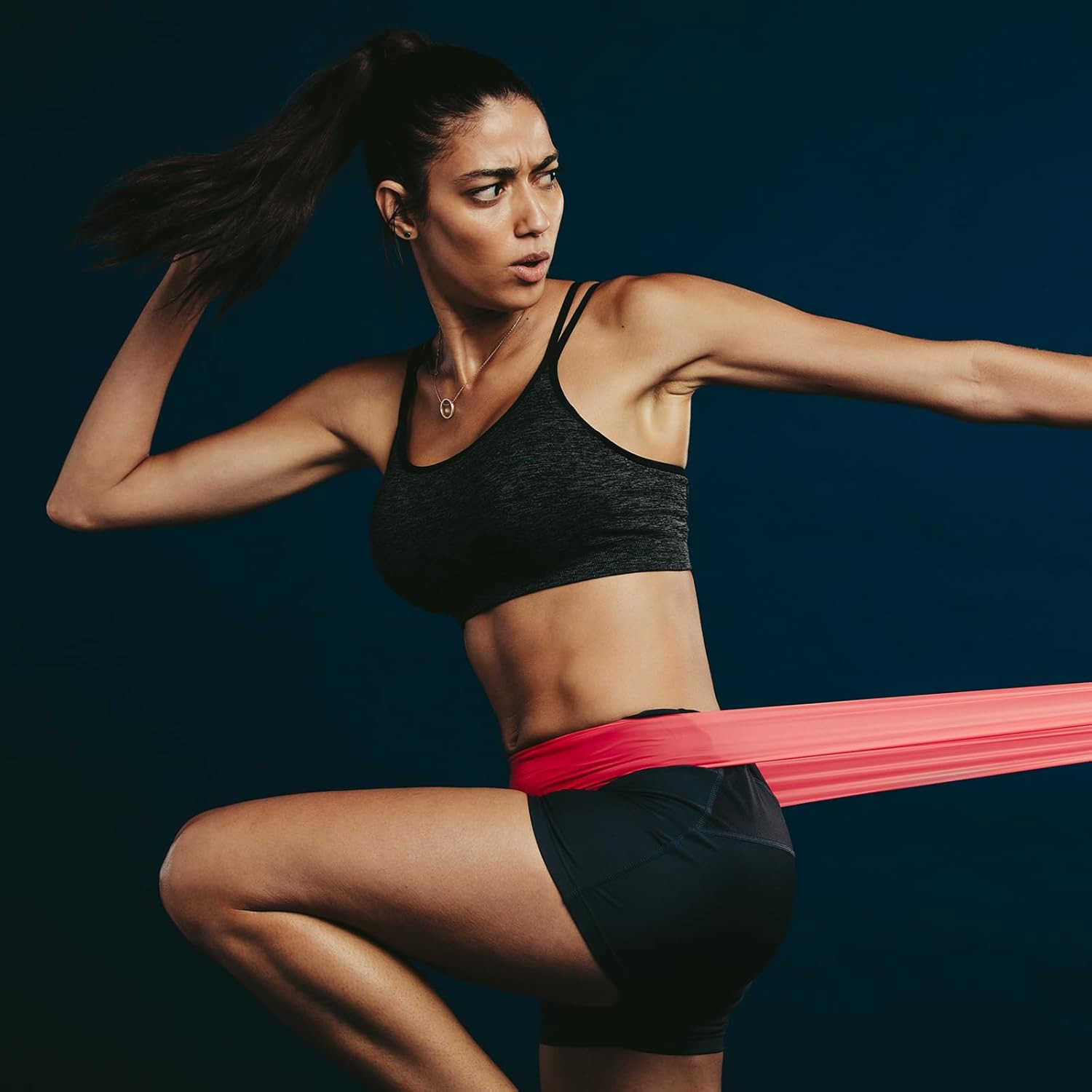 Resistance Loop Exercise Bands Stretch Bands for Working Out Fitness Elastic Workout Bands with Carry Bag for Home Gym Physical Fitness Yoga W250912