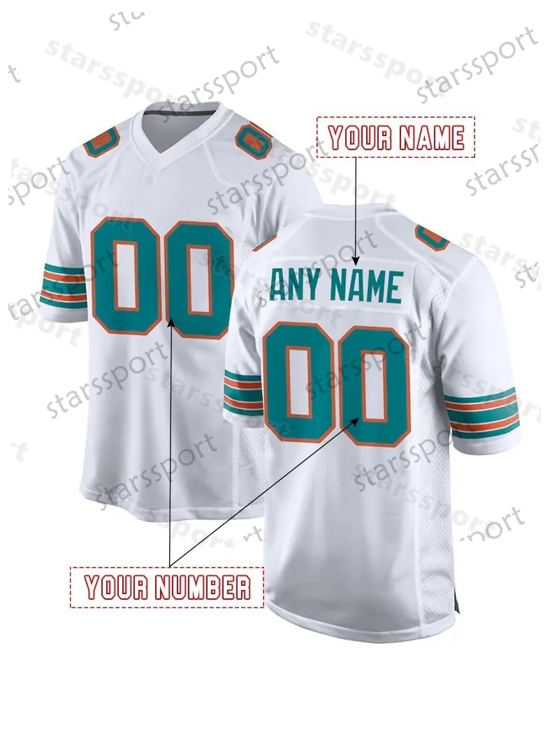 Personalized Custom 2025 Rivalries Football Jersey Tyreek Hill Tua Tagovailoa Jaylen Waddle Marino Achane Jevon Holland Jaelan Phillips Braxton Berrio