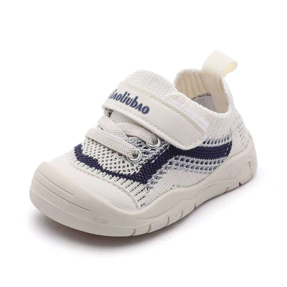 Toddler Boys Girls Barefoot Baby Knit Breathable Sneakers First Walking Slip on Shoes