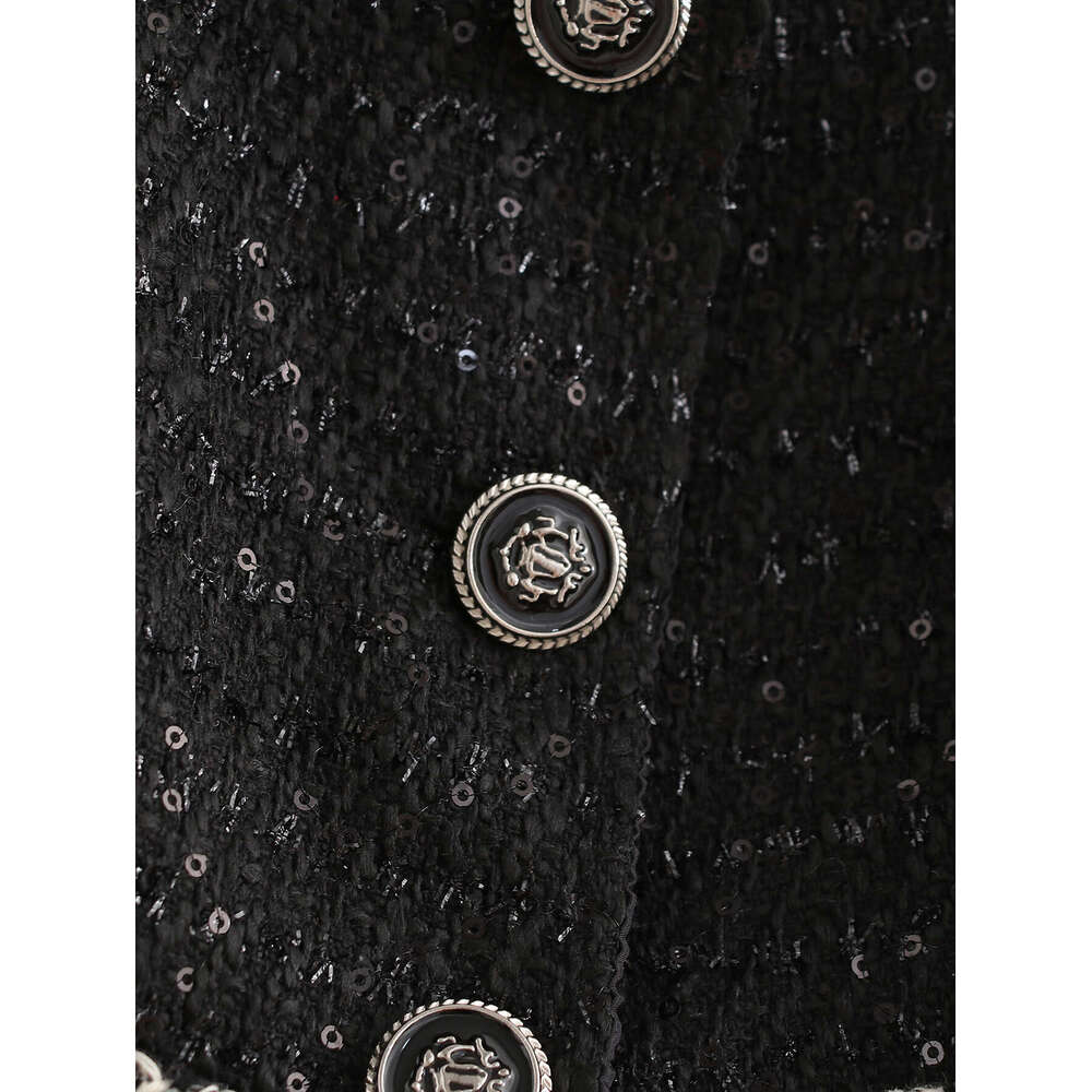 DHEssentials French Style Three-Button V-Neck Vest and Skirt Two-Piece Set