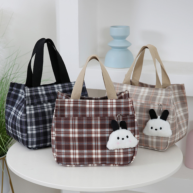 New Women S Bag Trendy Free Shipping Casual Plaid Designer Bag Handbag Shoulder Bag Luxury Bag Large Capacity Women S Backpack Office Worker Lunch Bag