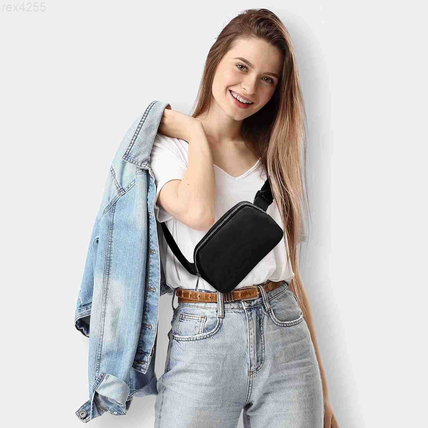 Mini Black Fanny Pack for Women MenValentines Day Gifts for Girls Teens Kids Daughter Sister HerTrendy Stuff Crossbody Bags Cute Everywhere Belt BagsB