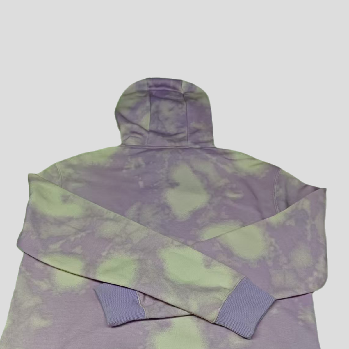 High-Quality Tie-Dye Effect All-Over Printed Fleece Hoodie for Women