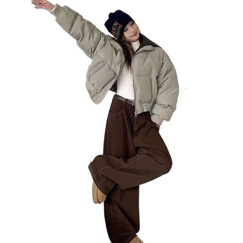 Down Jacket For Women, Style, Winter New, Loose Thick, Light And Thin, Short Cotton Jacket, Trendy Outerwear