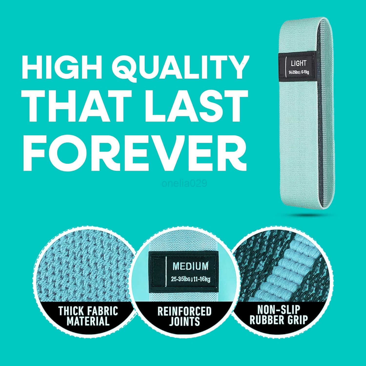 4Piece Resistance Band Set Fabric Exercise Bands for Strength Training Yoga Pilates NonSlip Durable and TravelFriendly Gym Equipment W250912