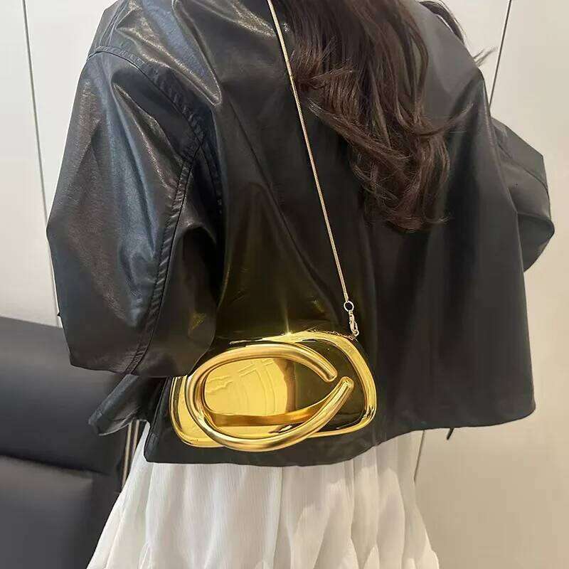 Gold Metal Closure Box Clutch Women Evening Wedding Party Cute Purse Bag Handbag Dark Red Beige 2025 Spring New Fashion Chic