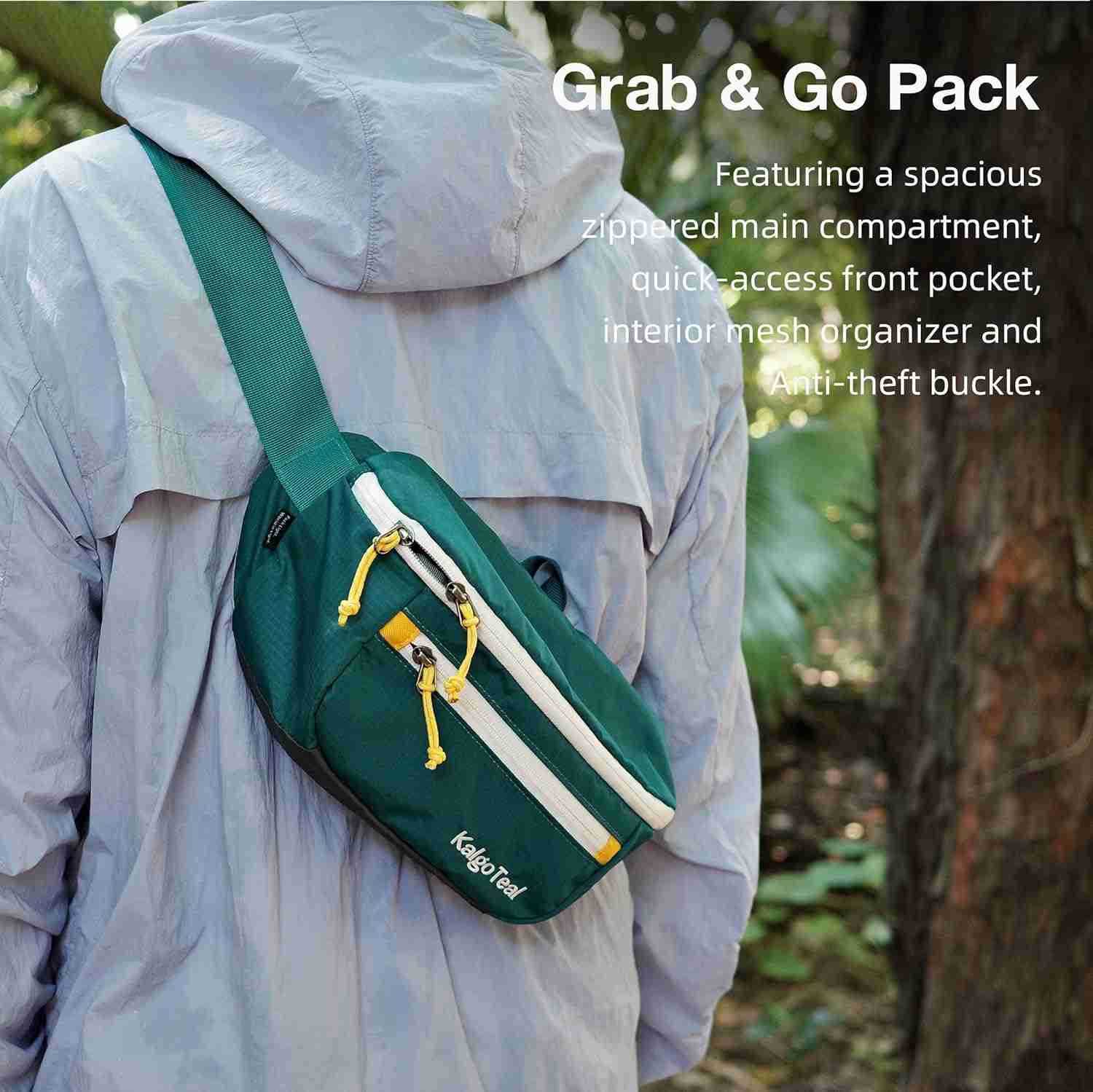 Crossbody Fanny Pack 3L Large Water Resistant Waist Pack for Women Men Cycling Hiking and TravelW250912