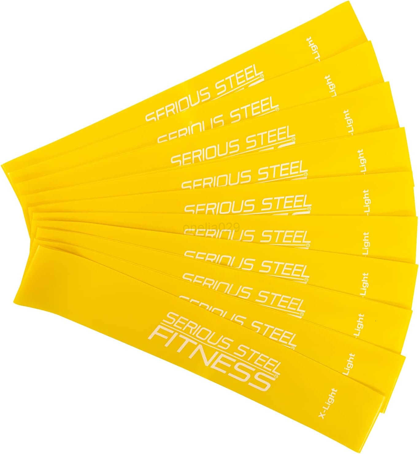 Steel Fitness Mini Resistance Loop Bands Rehab and Prehab Stretch Bands 12 Exercise Workout Bands Sets of 5 Pack and Sets of 10 Pack Trainer Options A