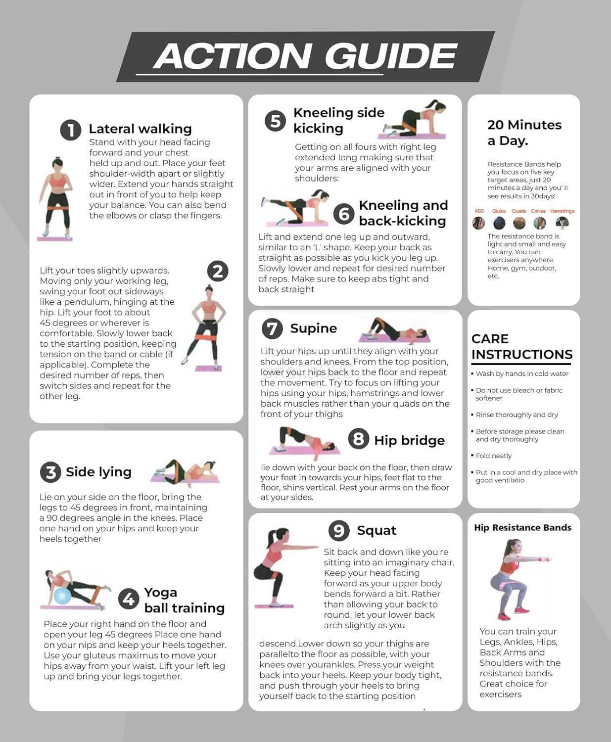 Fabric Resistance Bands for Women and Men Set of 3 Mini Loop Bands with Adjustable 1445 lbs Resistance Lightweight Compact with Travel Bag Ideal for E