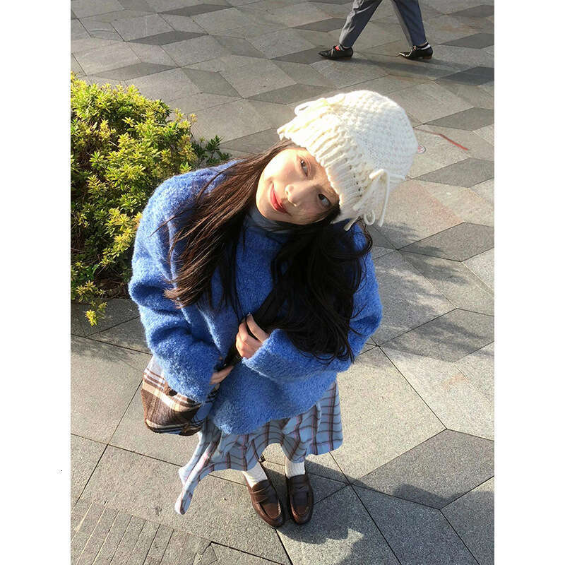 DHEssentials Autumn and Winter High-End Unique Beautiful Super Good-Looking Korean Age-Reducing Matching Little Fragrance Style Knitted One-Piece Dres