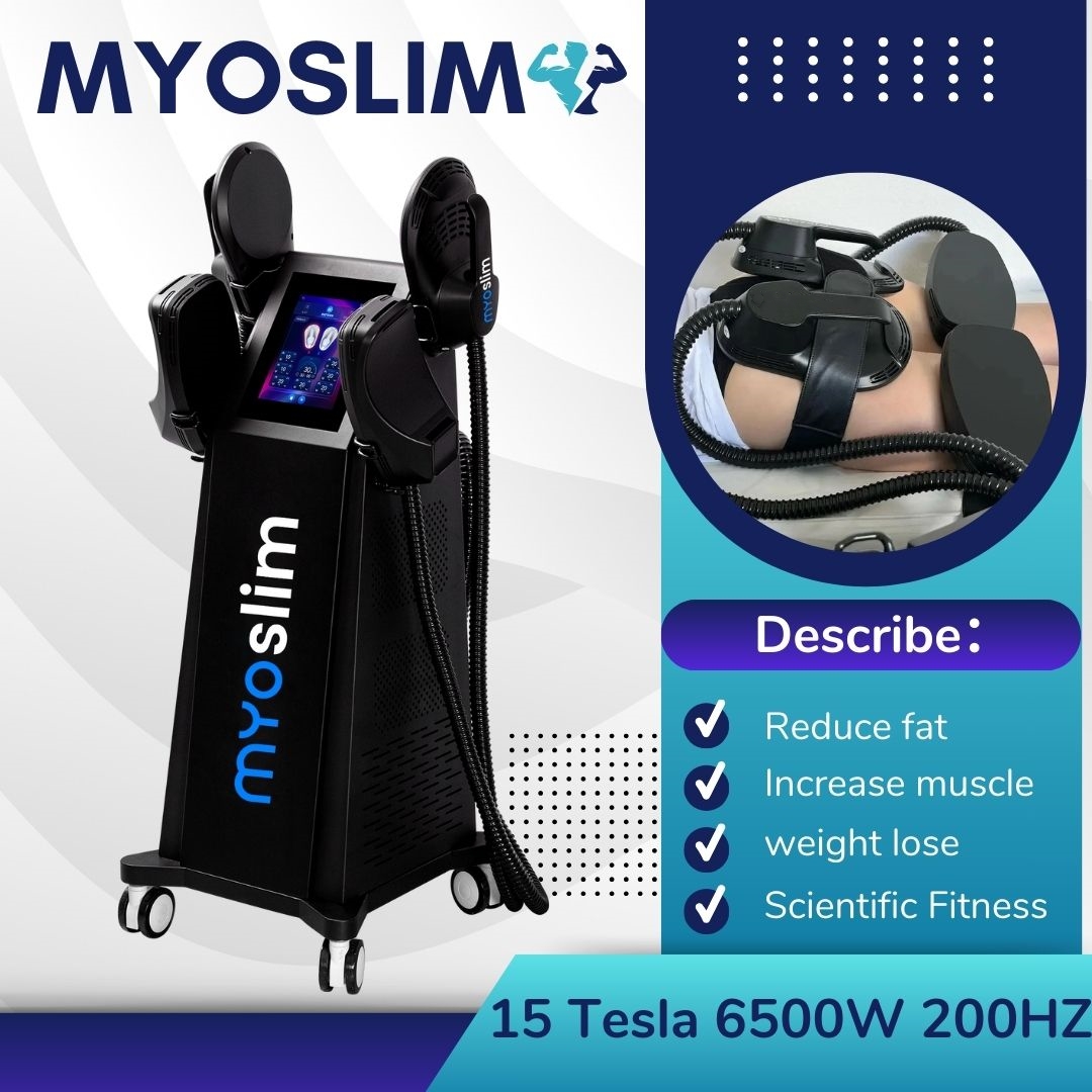 Myoslim PRO EMS Body Sculpt Machine 15 Tesla 6500W Hi-emt Lose Weight RF Body Slim Muscle Stimulation Professional EMS Machine