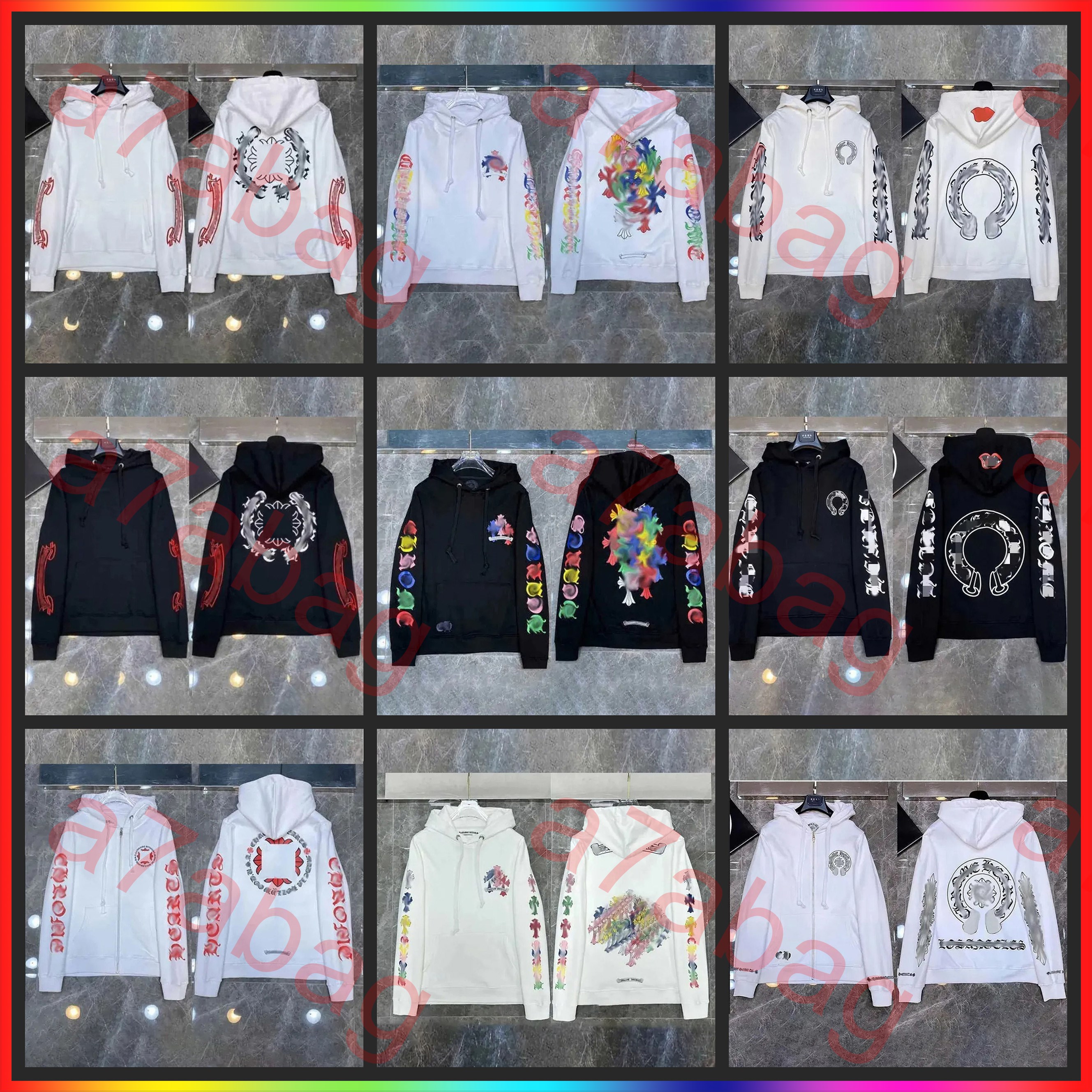 5A chrome hoodie Designer hoodie high-quality men's and women's hoodies sweatshirts pullovers letter printed zippers long sleeves street fashion tracksuit