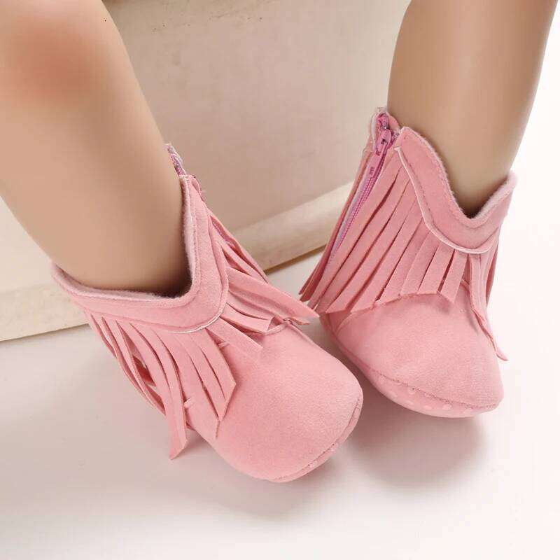 Autumn and Winter Boots Fashion Classic Tassel Baby Anti slip Comfortable Casual Walking Shoes