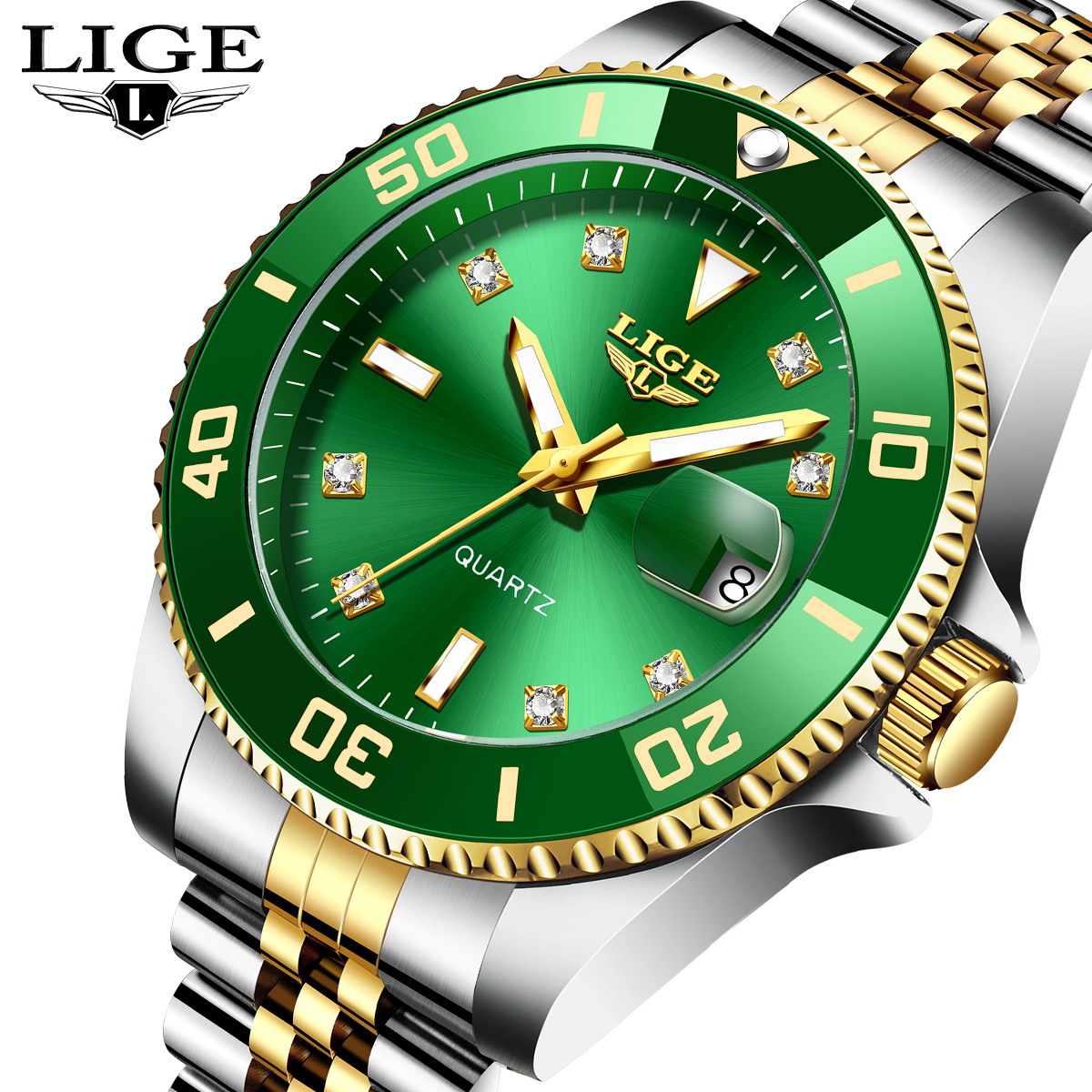 The latest model in 2025 Eco-Friendly Aquatic Sports Accessory: High-end Green Digital Male Smartwatch