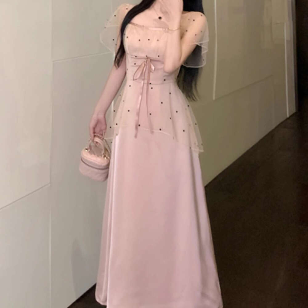 DHEssentials This Year's Trendy Beautiful Women's Summer French High-End Elegant Sister Little Chanel Style Long Dress