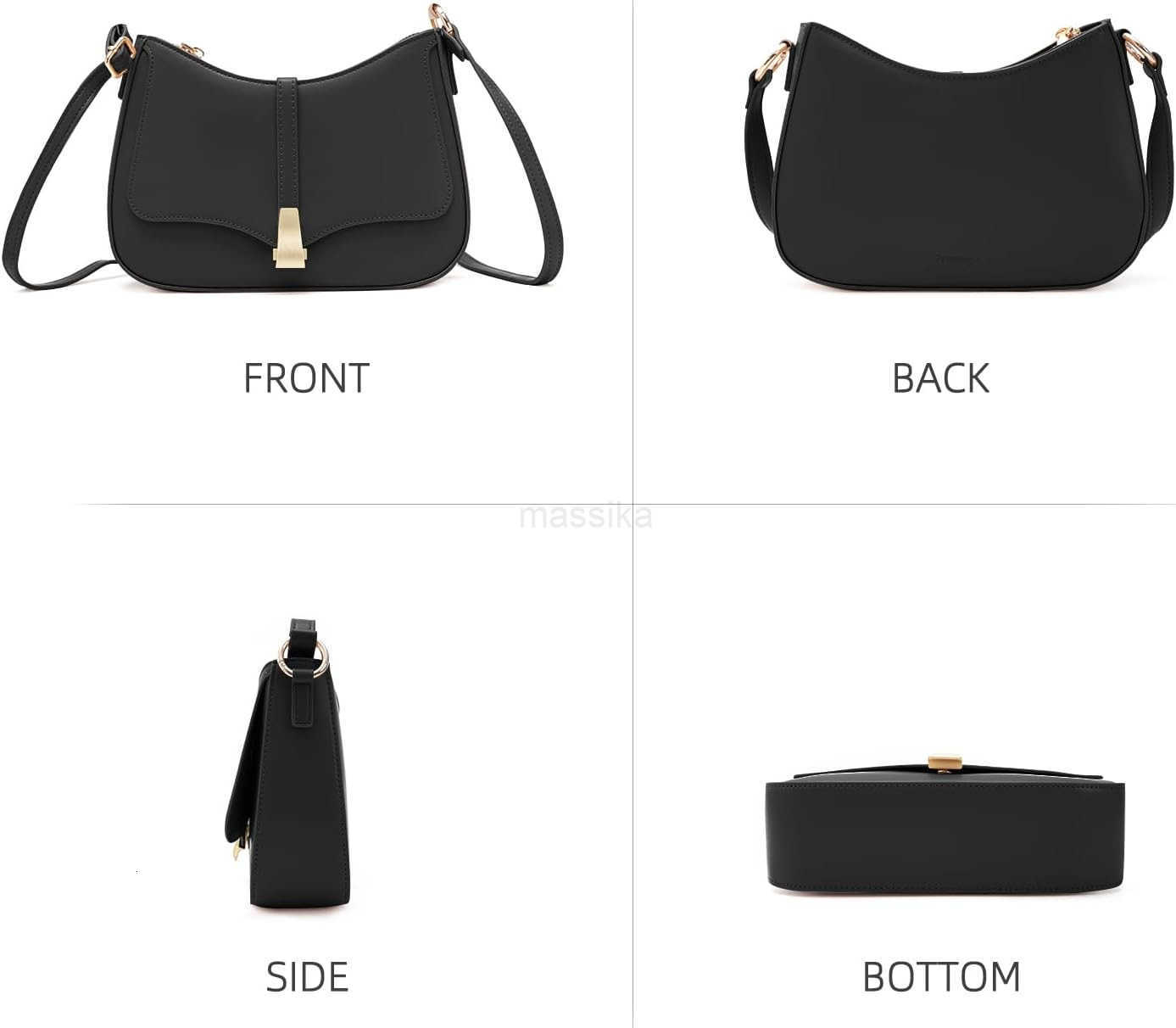 Crescent Shoulder Bag for Women Vintage Retro Vegan Leather Clutch Tote Handbags Crossbody Bags Handbag for Women M250912