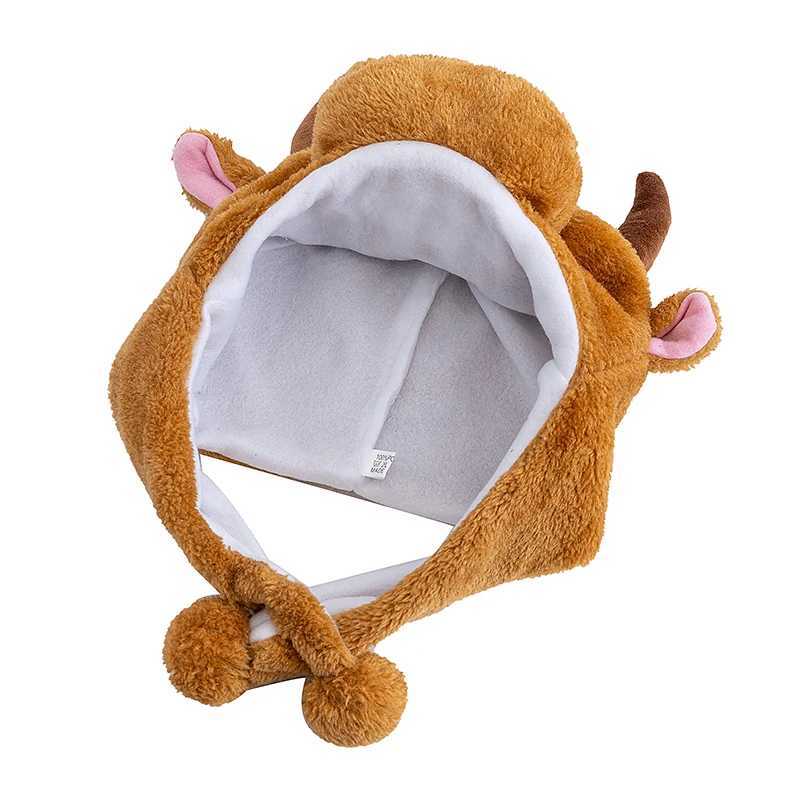 Hot Sa Unisex Funny Bls 3D Sty Decorative Hat Winter For Men Wen Plush Fur Lovely Family Hat G250910
