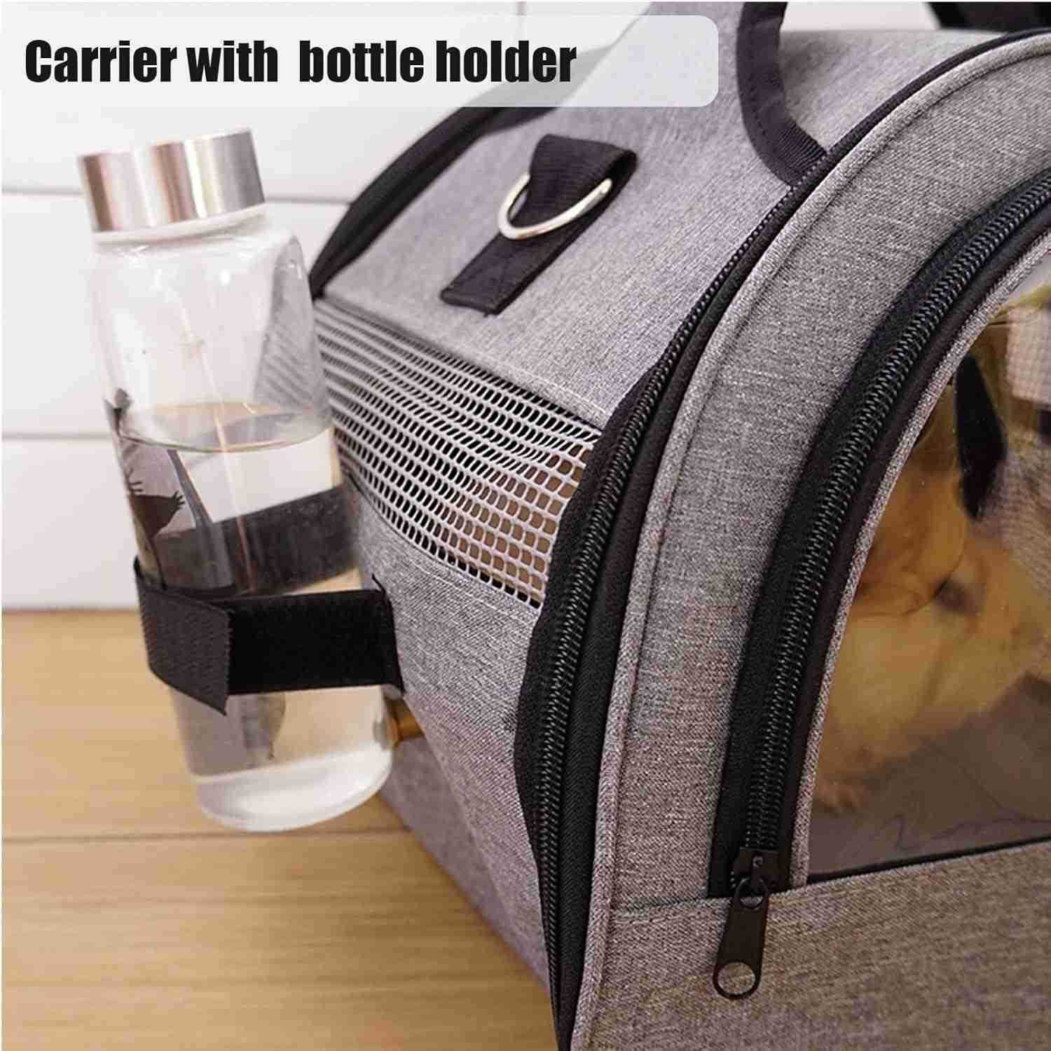Rabbit Carrier Small Pet Carriers for Guinea Pig Hamster Bird Bunny Bearded Dragon Kitty Animal Bag with Stable Handle and Waterproof Pad Easy Travel 